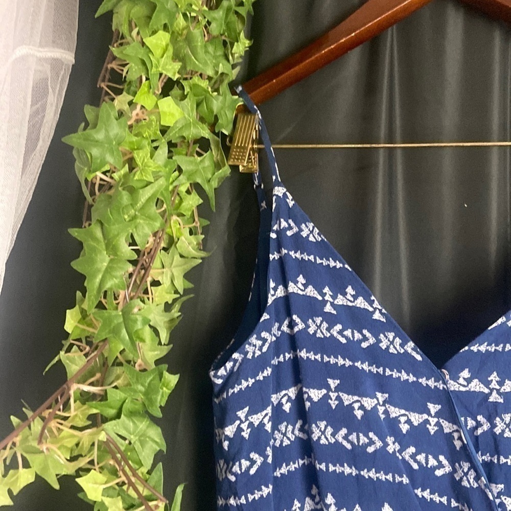 One clothing Mini Navy Boho Romper Dress - Picture 4 of 9